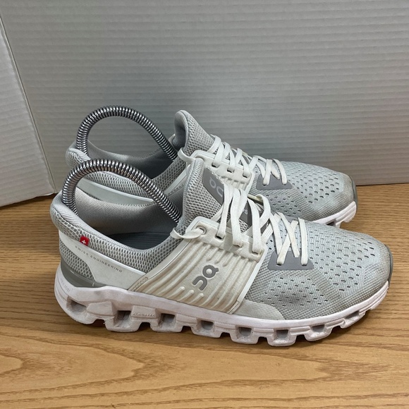 On Cloud Cloudswift Womens Size 6.5 White & Gray Running Shoe Sneaker - Picture 5 of 13